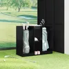 vidaXL Golf Schrank Uni Schwarz Eichen-Optik 102 x 45 x Produktbild-Vorschau 4