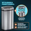MONZANA® Mülleimer mit Sensor Küche 50L Edelstahl Automatik Produktbild-Vorschau 6