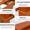 COSTWAY Kuchyňský vozík s držákem na ručníky Stojan na Náhled obrázku produktu 4