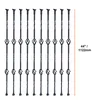 VEVOR kovové zábradlie, 56 x 56 x 1122 mm dekoratívne Náhľad obrázku produktu 8
