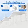 Portreen Matratze 140x200 cm, 7-Zonen Federkernmatratze mit Produktbild-Vorschau 6