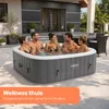 AREBOS Opblaasbaar bubbelbad "Barcelona", 185x185 cm, Productafbeelding-voorbeeld 4