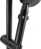 A close-up view of a black shower fixture with a button and adjustable arm. Náhled obrázku produktu