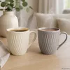 6er Set Biko Kaffeebecher konisch 600ml Keramik Vanille Produktbild-Vorschau 5