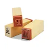 Meyco Holz Stempel Set ABC u. Zahlen, 42 Stempel Produktbild-Vorschau 2