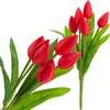 Tulpenstrauss Rot Schön Wie Leben Schaum Tulpen Künstlich Produktbild-Vorschau 1
