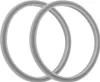 Two gray rubber rings are intertwined against a white background. Náhľad obrázku produktu