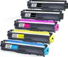 A stack of colorful toner cartridges for a printer. Produktbild-Vorschau