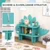 COSTWAY Detský regál 2 úrovne, drevený regál na hračky s Náhľad obrázku produktu 6
