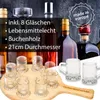 Smart-Planet schenkplankje met 8 shotglazen, als mini Productafbeelding-voorbeeld 6