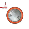 A top-down view of a pressure cooker lid with an orange silicone gasket. Náhľad obrázku produktu