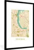 MuchoWow® Gerahmtes Poster Rostock - Karte - Stadtplan - Produktbild-Vorschau 1