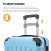 Suitcase Set, Rollkoffer Handgepäck, Kofferset, mit 4 Produktbild-Vorschau 5