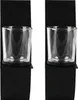 2 kusy Kovový svícen Svícen Skleněný hrnek Home Black Náhled obrázku produktu 3