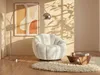 Drehsessel muschelförmig - Bouclé-Stoff - Weiß - COSSATO Produktbild-Vorschau 2