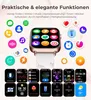 Smartwatch Damen, 4 Armbänder + Halskette, 1,83" HD Produktbild-Vorschau 6