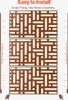 SucceBuy Panneau brise-vue en métal, 119,4 x 193,2 cm, Voir les images du produit 5