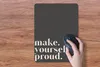 MuchoWow® Mauspad Mousepad Zitate - Mach dich stolz - Produktbild-Vorschau 3