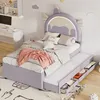 A child's bedroom with a unicorn-themed bed. Produktbild-Vorschau
