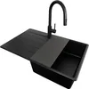 PRIMAGRAN Granitspüle Alles Schwarz 78x50cm, Spülbecken 1 Produktbild-Vorschau 1