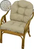 AMPO Cuscino imbottito per sedia in rattan, sedia Bahamas, Anteprima dell’immagine prodotto 1