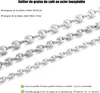 AFSTALR Edelstahl Kaffeebohne Halskette 6/9/11mm für Herren Produktbild-Vorschau 3