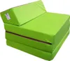 A folded mattress or futon in a bright green color. Produktbild-Vorschau