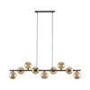 Pendelleuchte Metall Rauchglas H: max. 138 cm Braun Produktbild-Vorschau 3