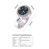 1pc moto d'argent étanche guidon Glow Mount montre Voir les images du produit 5