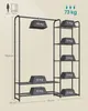 A diagram showing a SONGMICS Kleiderständer with weights to demonstrate its load capacity. Produktbild-Vorschau