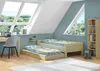 Einzelbett, Holzbett Kiefer massiv klar lackiert 90x200 Produktbild-Vorschau 5