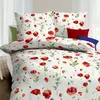 Kaeppel Bettwäsche Sommermohn" rot 1x 135x200 cm + 1x 80x80 Produktbild-Vorschau 3
