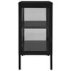 vidaXL Sideboard Noir 70x35x70 cm Acier et verre Voir les images du produit 4