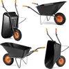 Taczka ogrodowa budowlana spawana HIGHER misa PVC 150L Podgląd zdjęcia produktu 7