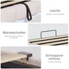 Cama boxspring INONEFT de 140x200 cm con LED y USB, Vista previa de la imagen del producto 13