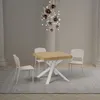 Ausziehbarer Tisch 90 x 90/194 cm. Platte aus Natureiche Produktbild-Vorschau 8