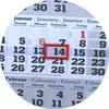 3 Monats Wandkalender 2027 mit Datumschieber in Rot, inkl. Produktbild-Vorschau 2
