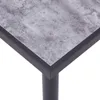 vidaXL Esstisch Schwarz und Betongrau 180 x 90 x 75 cm MDF Produktbild-Vorschau 3