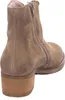 A close-up rear view of a brown suede boot with a zipper. Anteprima dell’immagine prodotto