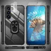 A product shot showing a phone case and screen protector for a Samsung Galaxy S23 Plus. Produktbild-Vorschau