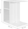 Tavolino bianco 50x30x50 cm in materiale ligneo Anteprima dell’immagine prodotto 9
