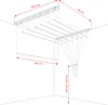 Sepio Deckenwäschetrockner Weiß 140 cm, 7 Stäbe Produktbild-Vorschau 8