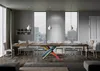 Ausziehbarer Tisch 90x130/390 cm Volantis Noce Gestell 4/B Produktbild-Vorschau 4