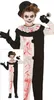 Clown spaventoso divertente costume di Halloween Anteprima dell’immagine prodotto 6