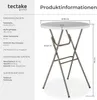 tectake® Stehtisch Pascal rund standfest mit Produktbild-Vorschau 6