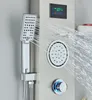 Edelstahl LED Duschpaneel Duschset Regendusche Massage Produktbild-Vorschau 7