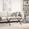 vidaXL Couchtisch-Gestell in X-Form 80x70x43 cm Stahl Produktbild-Vorschau 3