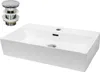 LuxeBath Waschbecken Aufsatzwaschbecken Eckig, 51,5x36x13 Produktbild-Vorschau 1