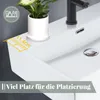 ZMH lavabo in Vetroceramica 60 × 42 × 15 cm lavabo da Anteprima dell’immagine prodotto 9