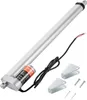 A linear actuator with its accessories, laid out on a white background. Anteprima dell’immagine prodotto